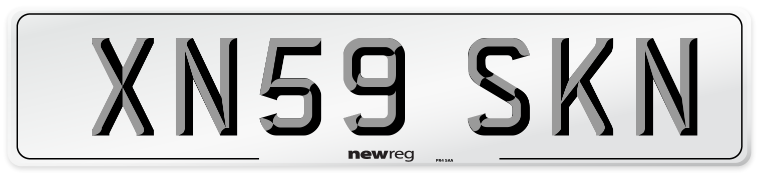 XN59 SKN Number Plate from New Reg